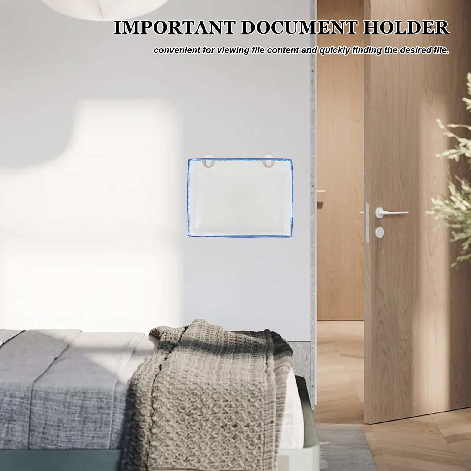 File Folder Hanging - A4 Transparent File Folder Wall Mounted