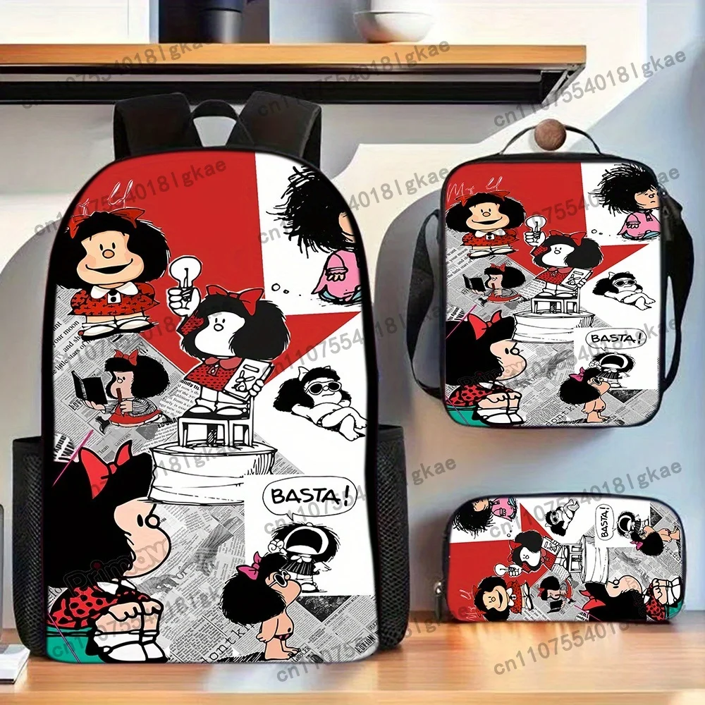 MAFALDA Three-Piece Backpack S - Pencil Case Large recension och pris