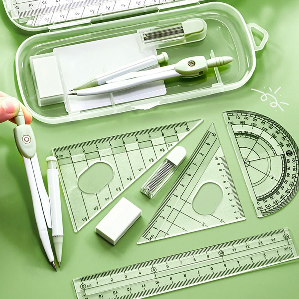 8PCS/Set High Quality Plastic  - Ruler Set Transparent recension och pris