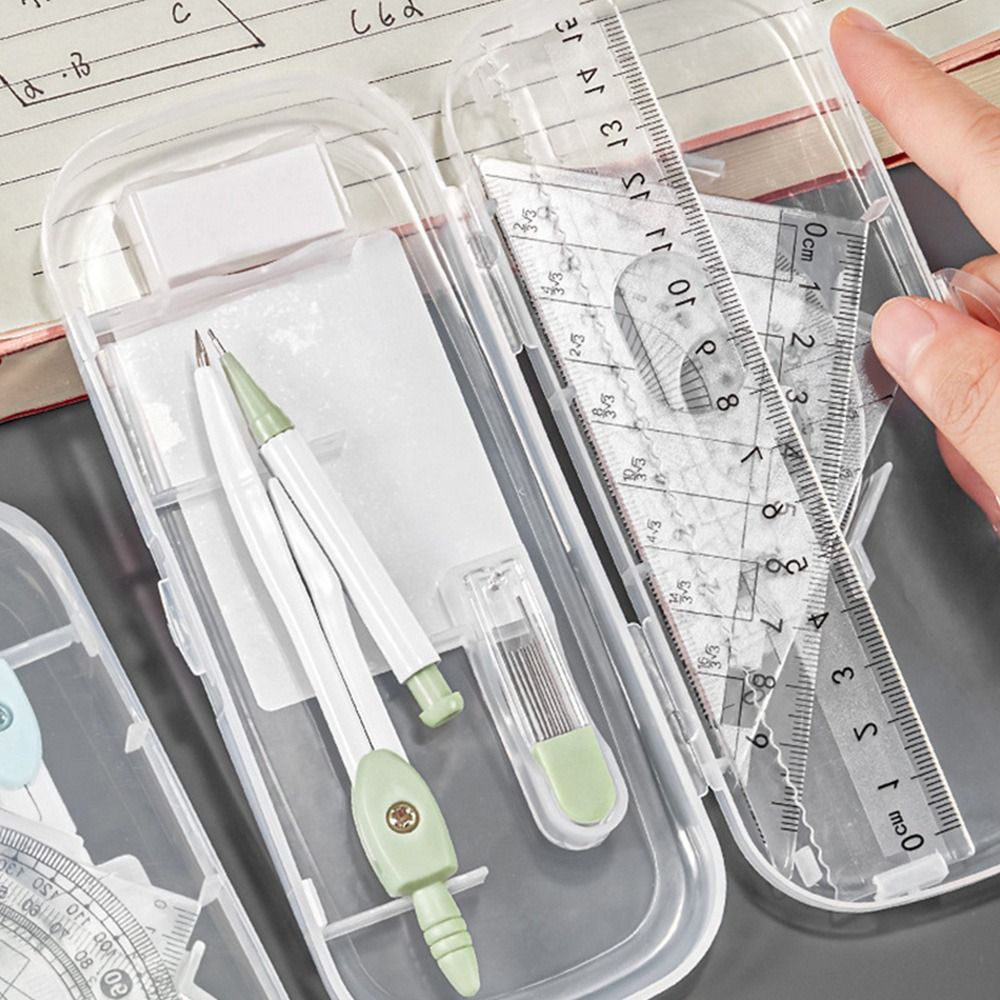 8PCS/Set High Quality Plastic  - Ruler Set Transparent recension och pris