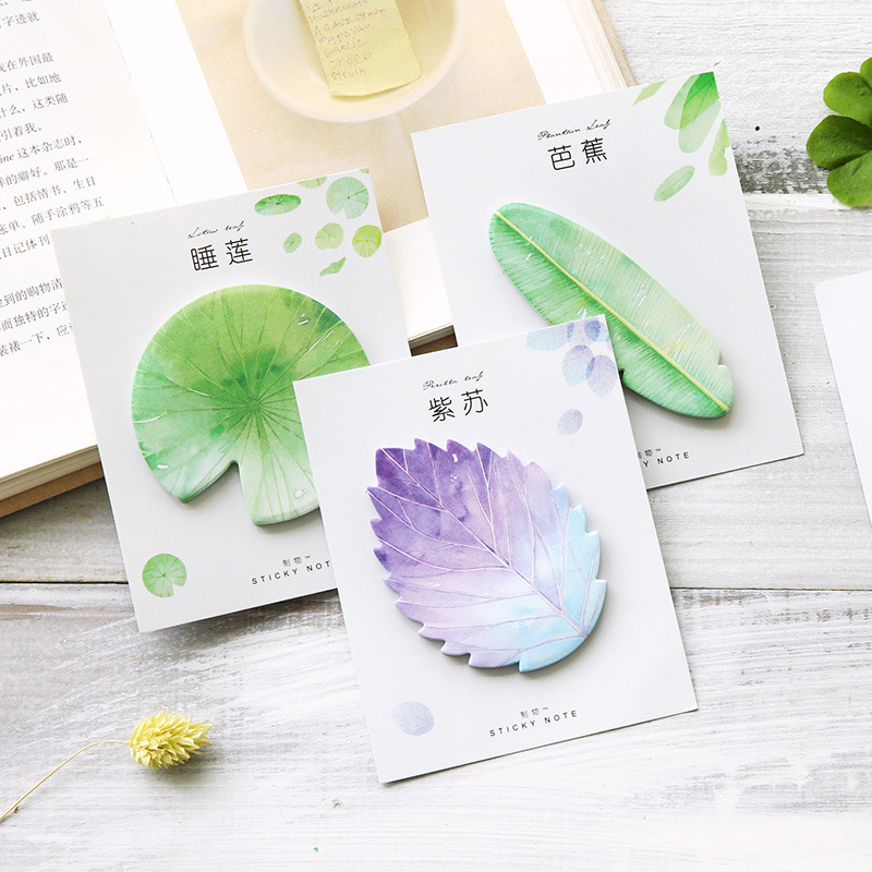 30 Pcs Leaf Sticky notes Plann - Office Stationery Supply List recension och pris