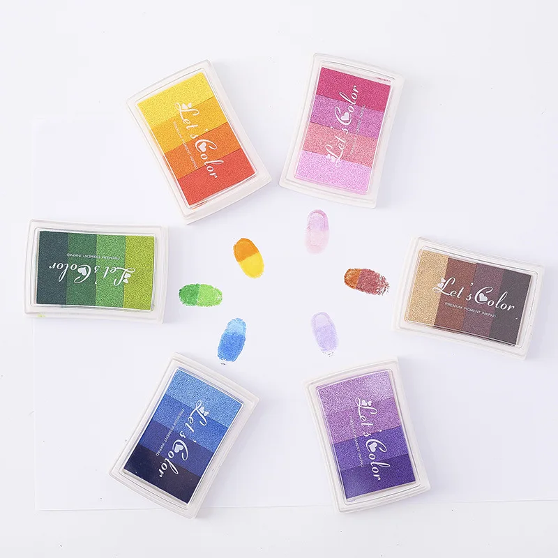 1PCS 4 colors Inkpad Ink stamp - Self Inking Stamp recension och pris