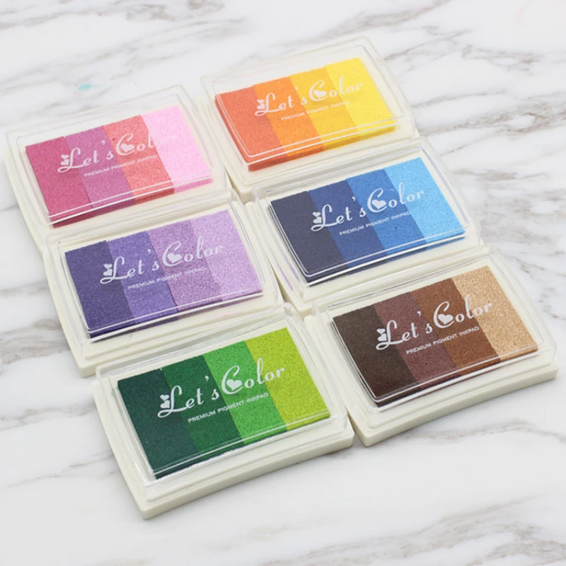 1PCS 4 colors Inkpad Ink stamp - Self Inking Stamp recension och pris