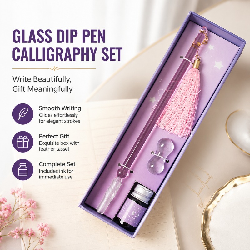 Glass Dip Pen Calligraphy Set  - Fountain Pen Ink recension och pris