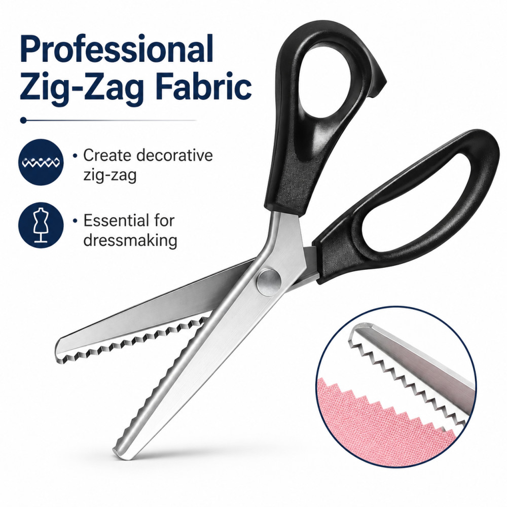 Stainless Steel Pinking Shears - Scissors Stainless Craft recension och pris