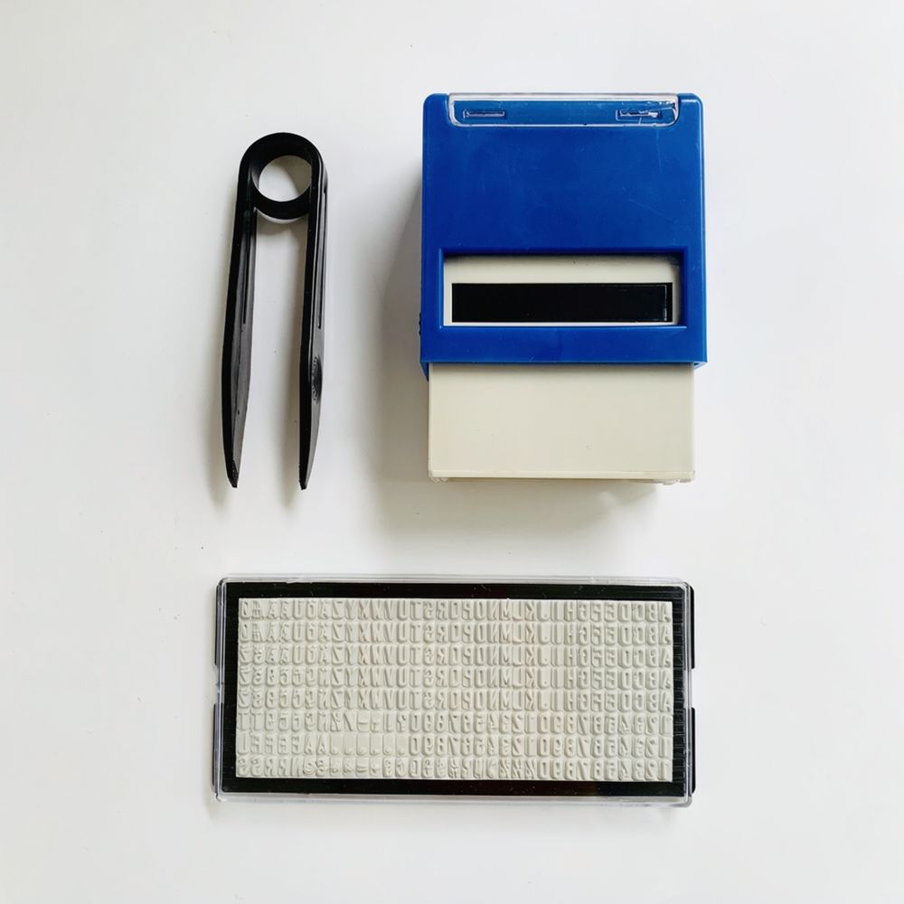 DIY Letter Character Rubber St - Self Inking Stamp recension och pris