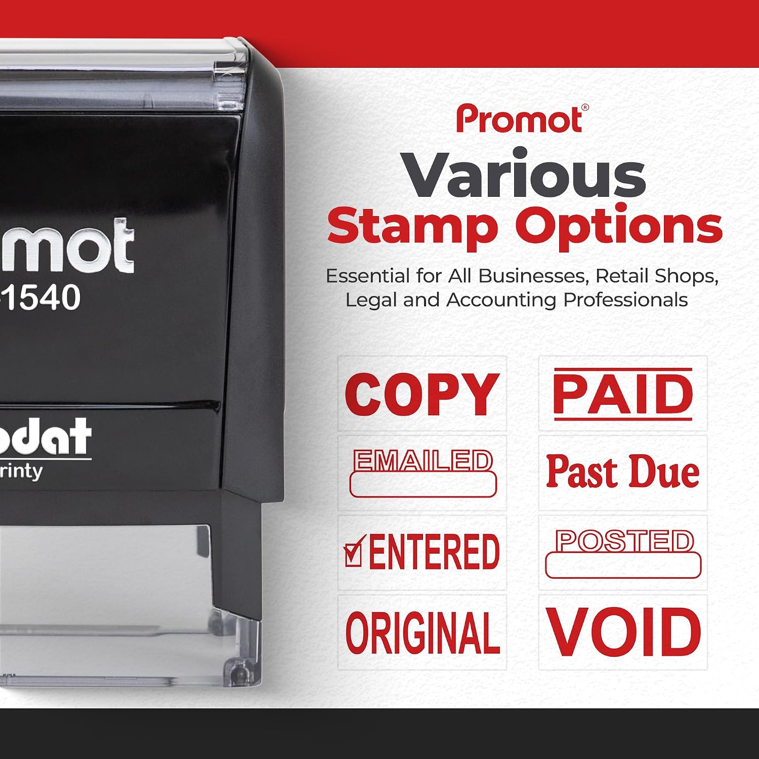 Self-Inking Paid Stamp Refilla - Self Inking Stamp recension och pris