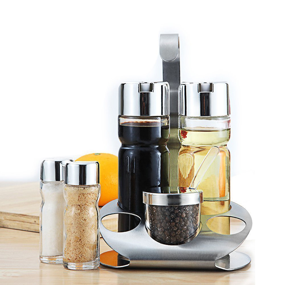 5Pcs Spice Jars Set Clear Lid  - Paperclip Magnetic Set recension och pris