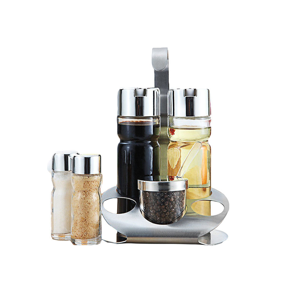 5Pcs Spice Jars Set Clear Lid  - Paperclip Magnetic Set recension och pris