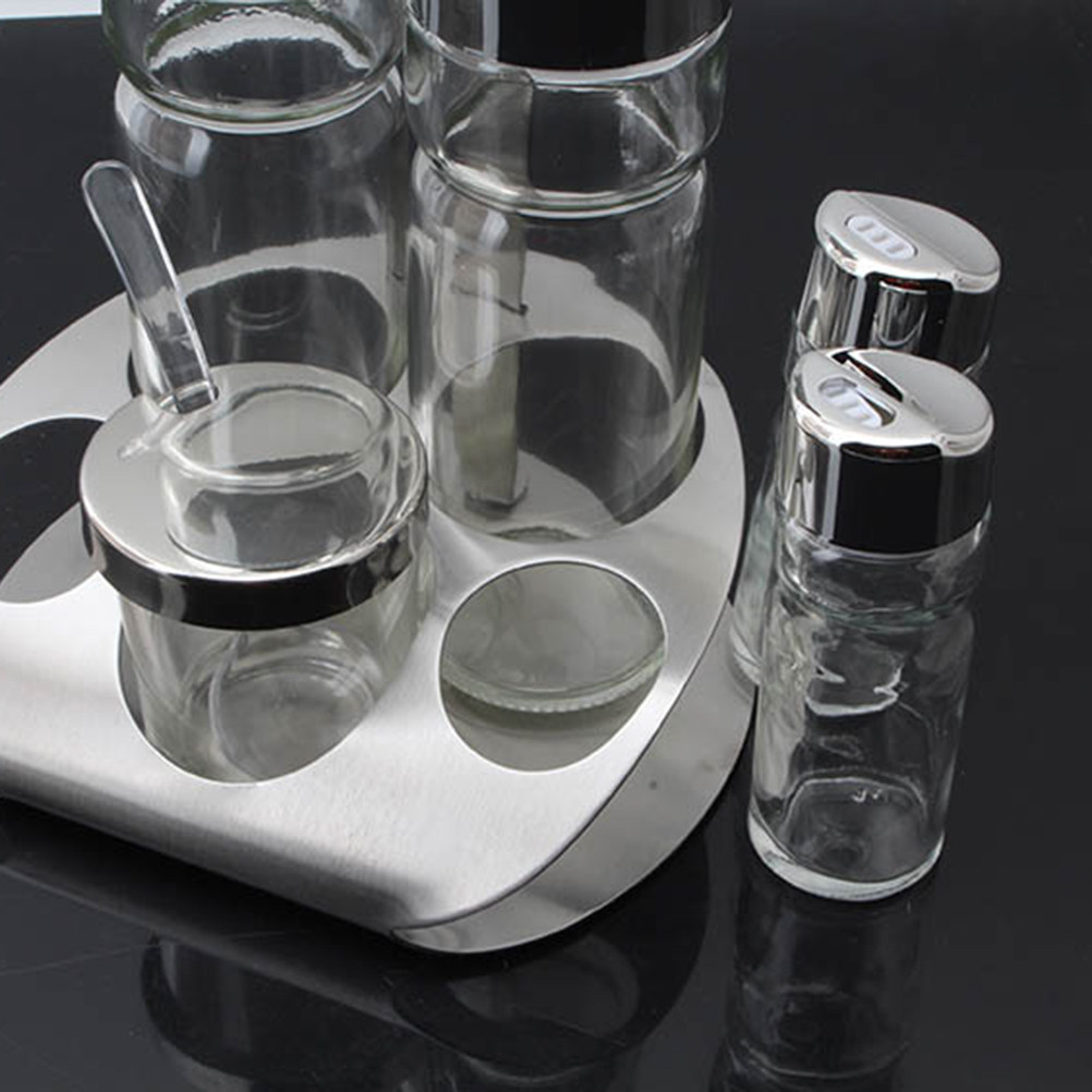 5Pcs Spice Jars Set Clear Lid  - Paperclip Magnetic Set recension och pris