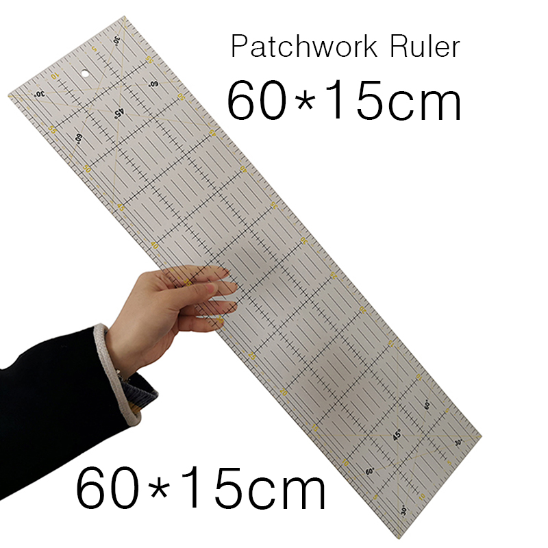 1 Pcs 60x15x0.3cm Acrylic Patc - Ruler Set Transparent recension och pris
