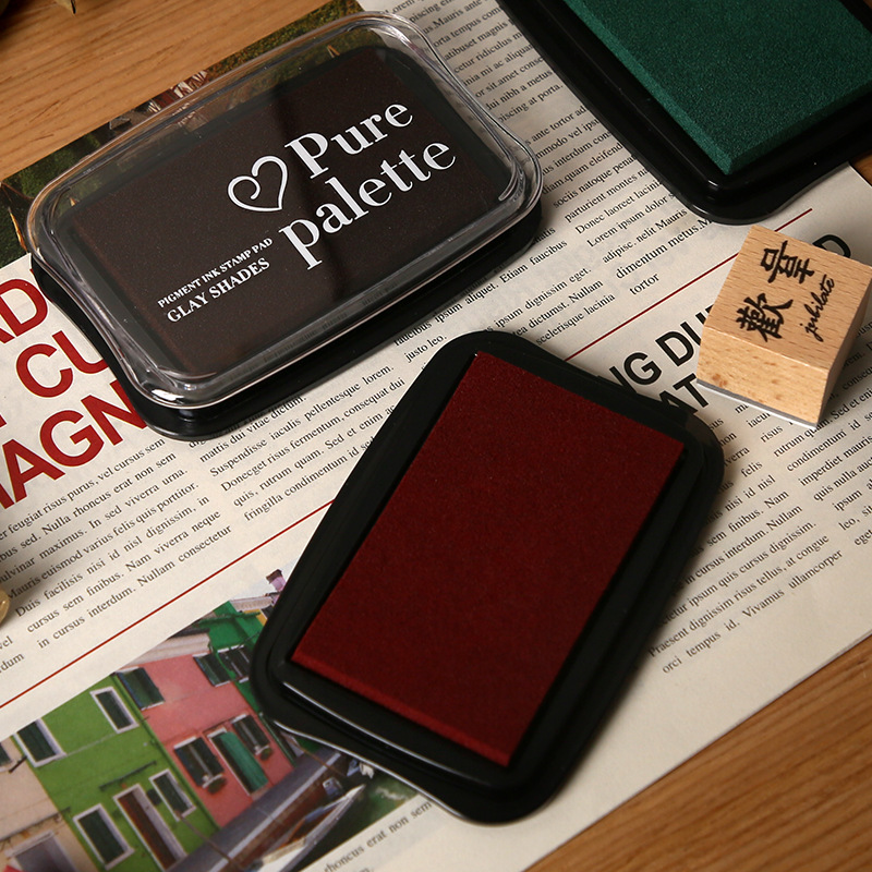 12 Colors Vintage Solid Color  - Self Inking Stamp recension och pris