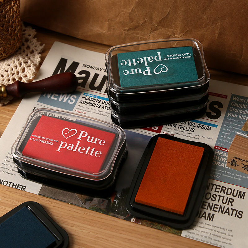 12 Colors Vintage Solid Color  - Self Inking Stamp recension och pris