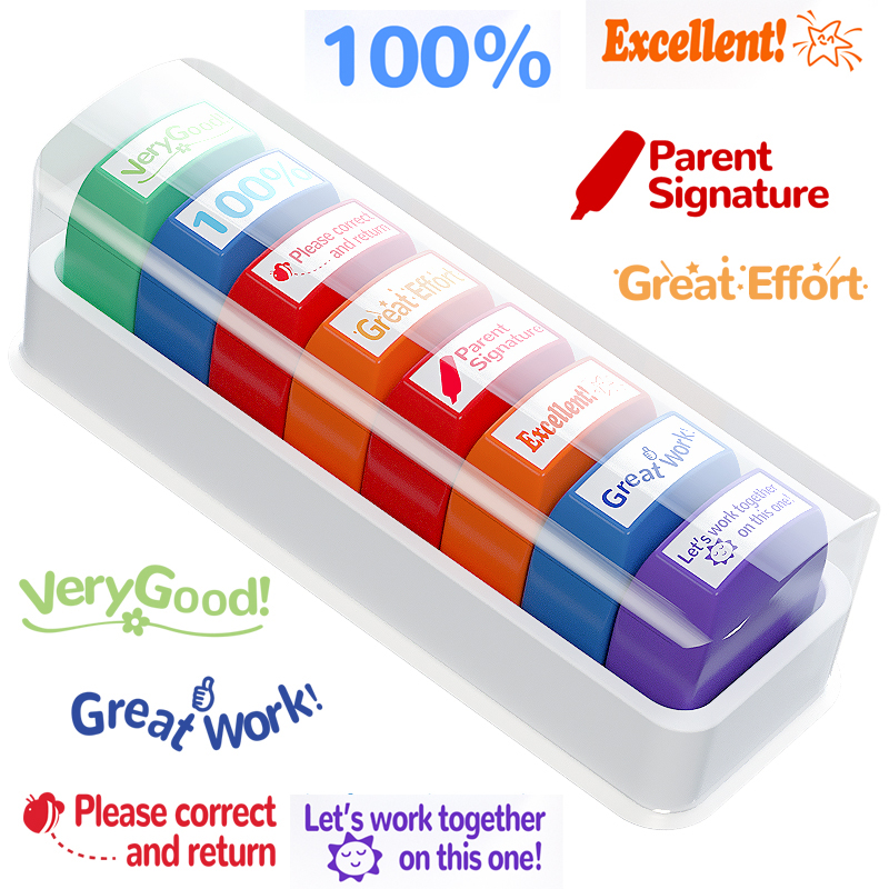 8 Teacher stamps Classroom Tea - Self Inking Stamp recension och pris
