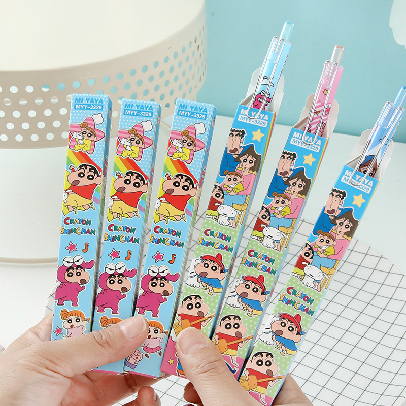 6Pcs Cartoon Crayon Shin-Chan  - Supply Of Office Stationery recension och pris