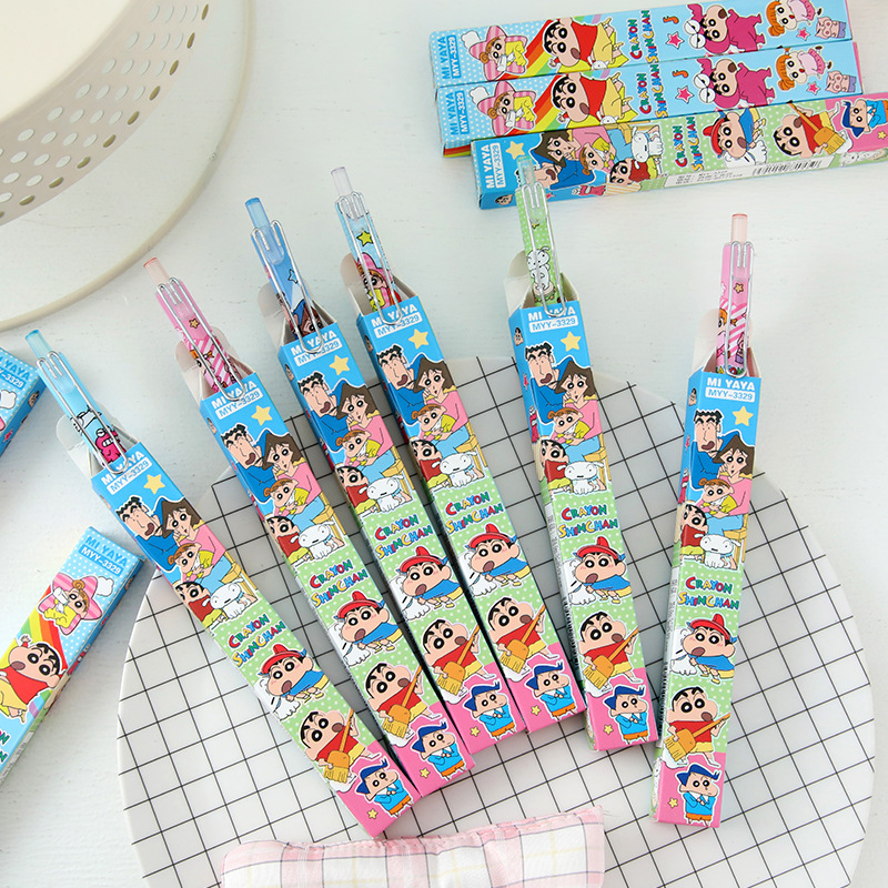 6Pcs Cartoon Crayon Shin-Chan  - Supply Of Office Stationery recension och pris