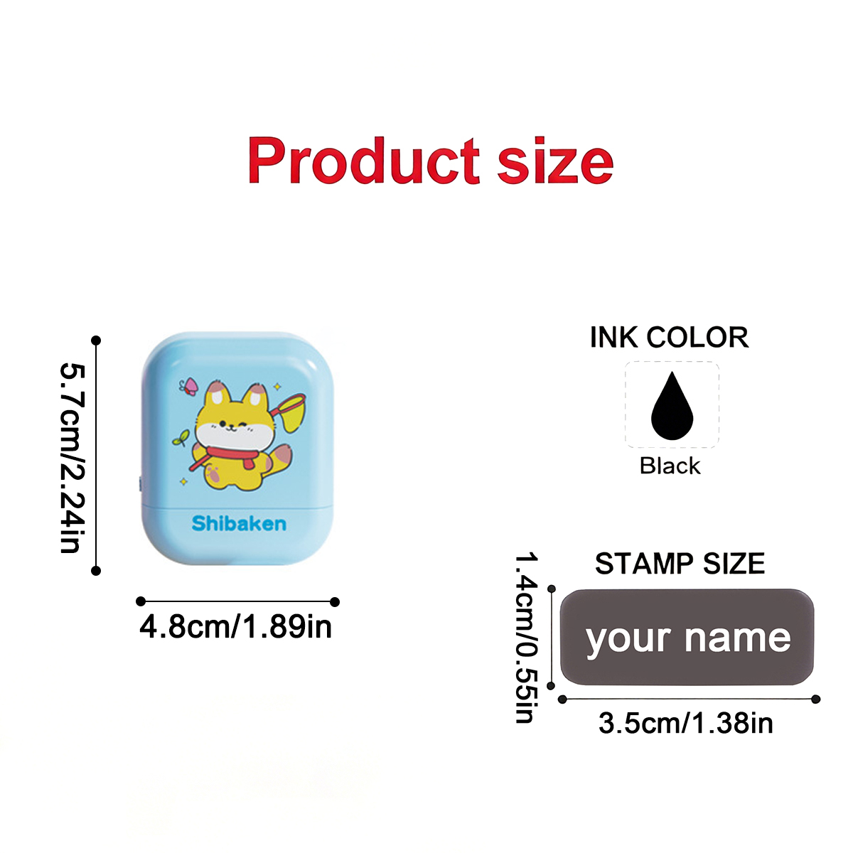 Personalized Custom Kids Name  - Self Inking Stamp recension och pris